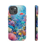 Underwater Coral Reef Phone Case | Colorful Tropical Fish Ocean Scene