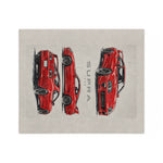 Red 1994 Supra Sketches Velveteen Blanket | Car Illustration Throw