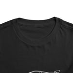 C8 ZR1 White Silhouette Graphic Toddler T-Shirt Muscle Car Tee