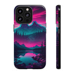 2 Rounds Canada Retina Artwork Vaporwave Phone Case – Landscape Aesthetic