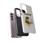 Z06 Corvette Phone Case, Yellow Sketch Reveal Chrome Cover