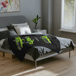 1971 Demon Muscle Car Blanket | Vintage Green Throw