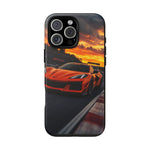 Orange C8 Z06 Flat Plane V8 Speed Art Tough Phone Case
