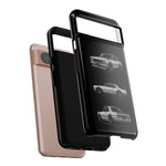 Silver Hakosuka Skyline Classic Sports Car Tough Phone Case for JDM Fans