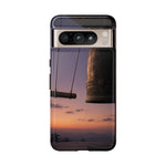 Temple Bell Sunset Phone Case Japan Zen Tough Case
