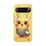Cockatiel Kawaii Heart Crest Art Tough Phone Case
