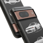 R32 Skyline Phone Case White, Three-View Vector Cover, Gift GTR Fans