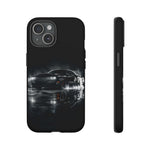 Black Sports Car Illustration 2023 Challenger SRT phone case | Car Drift Reflection