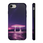 Neon Fuel Station Desert Night Tough Phone Case Cover Gift