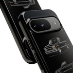 Black Silverado Classic Pickup Tough Phone Case for Chevy Truck Fans