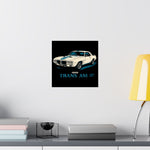 1969 Trans Am Poster Wall Art Print Classic Muscle Car Garage Decor