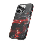 RX7 Phone Case Red, Night Drift JDM Sports Car Tough Cover, Gift