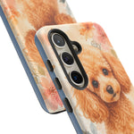 Miniature Poodle Whimsical Watercolor Art Tough Phone Case