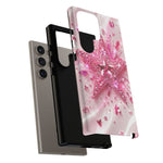 Pink Glitter Star Tough Case | Sparkle Phone Case
