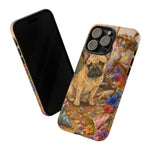 Guilty French Bulldog Phone Case, Confetti Watercolor Cover
