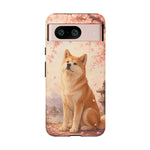 Akita Cherry Blossom Phone Case Sakura Dog Lover Gift