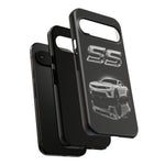 White SS Camaro reflection phone case | Car muscle car phone case