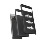 Chevy 1500 OBS Truck Phone Case White, Three-View Vector Cover