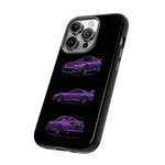 MK4 Supra Phone Case Purple, Three-View Vector Cover