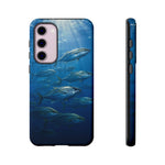 Amberjack School Phone Case, Open Water Sunlight Tough Cover