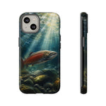 Salmon River Fishing Phone Case, Sunlit Current Cover