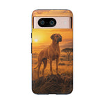 Rhodesian Ridgeback African Savanna Art Tough Phone Case