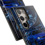Skyline GT-R R34 Bayside Blue Tokyo Night Art Tough Phone Case