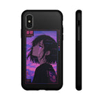 Melancholy Anime Girl Phone Case Vaporwave Tough Case