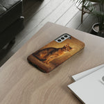 Abyssinian Warm Ticked Portrait Art Tough Phone Case