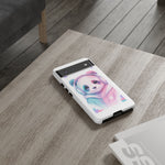 Pastel Panda Phone Case, Glitch Color Block Cover