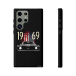 1969 Camaro SS American Flag Tough Phone Case Cover Gift Art