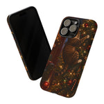 Tabby Cat on Christmas Tree phone case | Tough Case