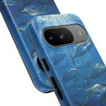 Amberjack School Phone Case, Open Water Sunlight Tough Cover
