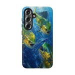 Mahi Mahi School Phone Case, Dorado Fish Frenzy Cover for Anglers