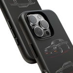 Black GNX Phone Case, Three-View Muscle Car Vector Tough Cover