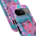 Neon Cyber Geisha phone case | Tough Case