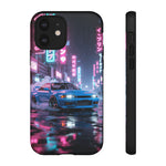 Skyline GT-R Tokyo Rain JDM Night Art Tough Phone Case