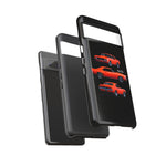 1969 Camaro SS Orange Triple View Muscle Car Tough Phone Case
