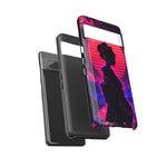 Neon Geisha Silhouette Phone Case | Tough Cover