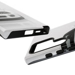 White MK4 Supra Phone Case, Retro 90s JDM Tough Cover for Car Enthusiasts