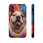 Bulldog Pop Art Portrait Tough Phone Case - Paint Splash