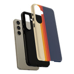 Retro Rainbow Stripe Phone Case | Tough Phone Case
