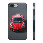 Red C8 Z06 Track Wing Tough Phone Case Cover Gift Art