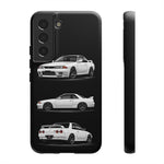 R32 Skyline Phone Case White, Three-View Vector Cover, Gift GTR Fans
