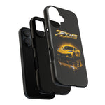 Z06 Corvette Phone Case, Yellow Neon Chrome Studio Cover