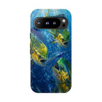 Mahi Mahi School Phone Case, Dorado Fish Frenzy Cover for Anglers