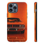 Orange Cuda Phone Case, 71 Classic Muscle Car Tough Cover