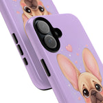 French Bulldog Bat Ears Kawaii Pet Dog Art Tough Phone Case