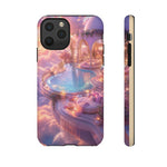 Floating Pool Deck Phone Case, Pastel Cloud 3D Render Cover