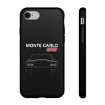 1986 Monte Carlo SS Black Front View Tough Phone Case Cover